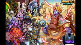 Enkidu the Untombed vs TODOS los Ancestros Monster legends [upl. by Kosiur]