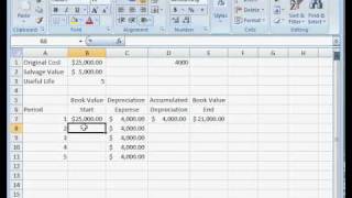 How to Calculate Straight Line Depreciation in Excel [upl. by Innek119]