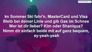 Bausa Maxwell Joshi Mizu x The Cratez  Skifahren Official Lyrics [upl. by Ahsekam]