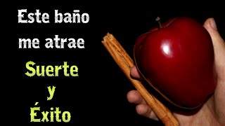 El secreto de bañarse con Manzana y Canela para Suerte Amor Dinero y felicidad [upl. by Euqram]