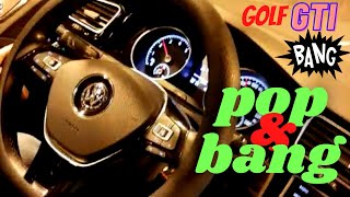 Pop and Bangs ECU tuning remap for Golf GTI Crackle tune [upl. by Acile]