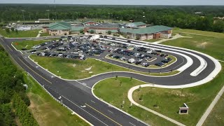 Drone video shows Goochland schools lockdown [upl. by Renard]