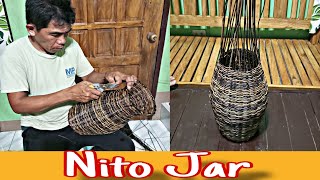 Weaving Basket  Weaving A Native Nito Jar [upl. by Nosneh]