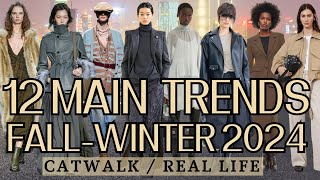 12 Main Fashion Trends FallWinter 2024 [upl. by Trilbi]