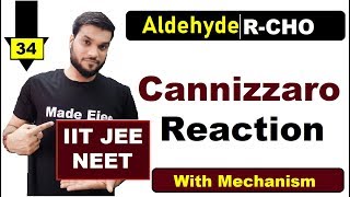 L34 Cannizzaro Reaction  With easy trick amp Mechanism  JEE NEET AIIMS  By A Arora [upl. by Iolanthe386]