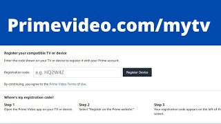 primevideocom mytv  prime video my tv enter code  primevideomytv  mytvcodeenter [upl. by Follansbee]