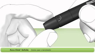 Como utilizar o lancetador AccuChek SoftClix [upl. by Modestia187]