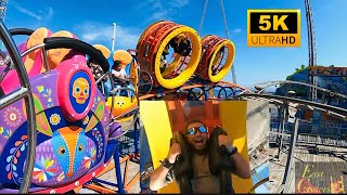 Xolo Loca POV 5K 60fps Spinning amp Hamster wheel coaster NEW For 2021 Casino Pier Seaside HeightsNJ [upl. by Akimak]