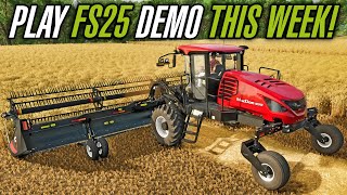 Farm Sim News  How To Play FS25 Demo This Week  Farming Simulator 25 [upl. by Elysee]