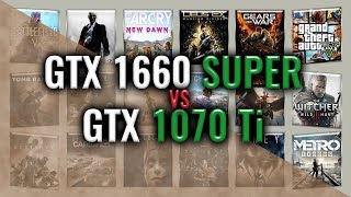 GTX 1660 SUPER vs GTX 1070 Ti Benchmarks  59 tests [upl. by Aoket]