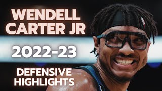 Wendell Carter Jr Defensive Highlights  202223 Orlando Magic NBA [upl. by Dragde295]