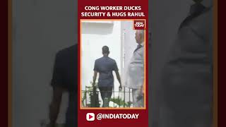 Lok Sabha Elections 2024 Result Congress Worker Ducks Security amp Hugs Rahul Gandhi  India Today [upl. by Nichol]