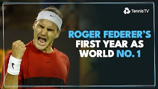 Roger Federers FIRST Year As World No 1  Best Shots amp Moments From 2004 [upl. by Lenahs]