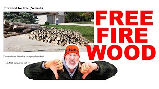 FREE FIREWOOD  WHAT TO LOOK FOR [upl. by Enneyehc657]