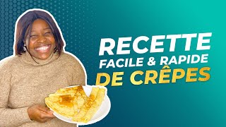 Recette de crêpes facile et rapide [upl. by Kanal]