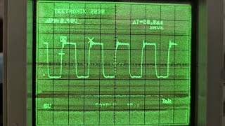 Tektronix 2230 plots on an analog storage scope [upl. by Chipman]