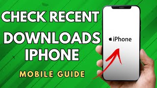 How To Check Recent Downloads On iPhone  Simple Guide [upl. by Madelena]