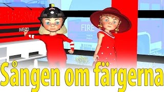 Sången om färgerna  Röd röd röd är mössan på mitt huvud 3D [upl. by Cherilyn411]