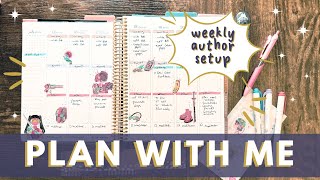 Author Weekly Plan With Me  Erin Condren Life Planner 2024 [upl. by Akere557]