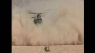 Dutch Chinook conducting a brownout landing in Afghanistan [upl. by Chenay75]