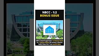 NBCC12 Bonus Issue shorts bonusshare bonusstock sharemarket stockmarket [upl. by Edelsten]