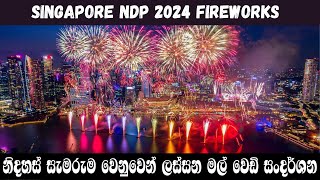 Singapore NDP 2024 Fire Work Rehearsal  සිංගප්පූරුවේ නිදහස් සැමරුම වෙනුවෙන් ලස්සන මල්වෙඩි සංදර්ශන [upl. by Adirem275]