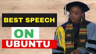 UBUNTU  The African Philosophy Of Communitarianism  Brilliant Speech [upl. by Solrak584]