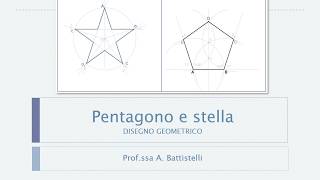 Il pentagono e la stella disegnamo con il goniometro in modo facile [upl. by Artinak]