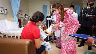 Her Highness Che Puan Mahkota Khaleeda Johor visited the Oncology Ward Sultan Ismail Hospital JB [upl. by Adieren]