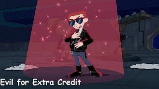 Phineas and Ferb Wheres Perry Evil for Extra Credit Lyrics [upl. by Ennayelsel798]