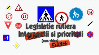 Curs de legislatie rutiera  Intersectii si prioritati [upl. by Nakeber157]