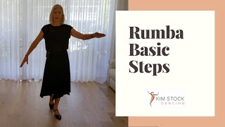 Rumba Basic Steps  Kim Stock Dancing [upl. by Aitam]