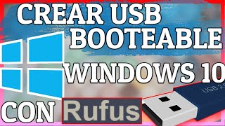 crear USB booteable con windows 10 de 32 y 64 bits FÁCIL [upl. by Enela5]