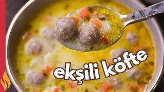 İftara Özel Çorba Tarifi 😋 Ekşili Köfte Çorbası [upl. by Kcirdef]