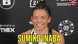 Sumiko Inaba Post Fight Media  Bellator San Diego [upl. by Aralomo]