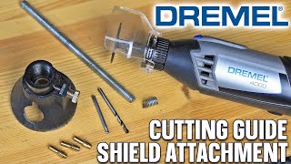 Dremel Rotary Tool Cutting Guide and Shield Attachment  How To Use [upl. by Margaretta]