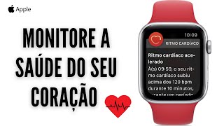 Como Configurar Alertas de Frequência Cardíaca No Seu Apple Watch ⌚️monitorar saúde do coração [upl. by Solly540]