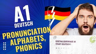 A1Deutsch in 15mins Pronunciation of Words Alphabets Phonics  Verbs [upl. by Ynnattirb]