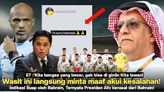 Wasit  Saya Minta maaf Indonesia PSSI gerak cepat Lapor FIFA Bahrain skandal besar mulai terkuak [upl. by Kroo]