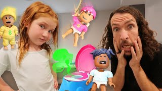 A for ADLEY Baby Day Care Hide n Seek with Crazy Roblox Babies Adleys the Boss Twilight Daycare [upl. by Salema]