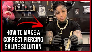 How to Make a Correct Piercing Saline Solution  Piercing Aftercare [upl. by Northrup445]