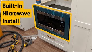 How to Install BuiltIn Microwave with Trim Kit  Chicago Condo Renovation Ep 6 [upl. by Schroer181]