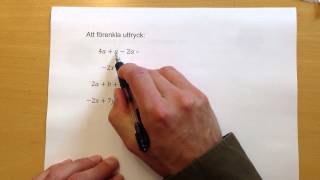 Algebraiska uttryck [upl. by Aras]