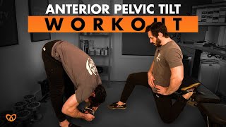 Anterior Pelvic Tilt Correction Exercises FOLLOW ALONG [upl. by Leizahaj]