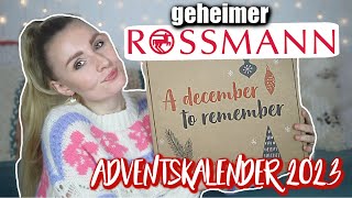 PSST GEHEIM Der ROSSMANN ADVENTSKALENDER ist UNBEKANNT und GENIAL 😍 Beauty amp Makeup UNBOXING [upl. by Claudia]