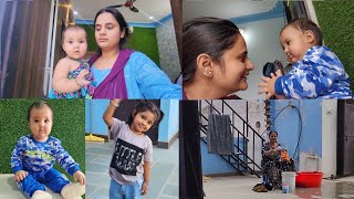 बच्चों से ही इस घर में रौनक है🙂  snappy girls THEROTT vlog vlogger familyvlog [upl. by Inacana]