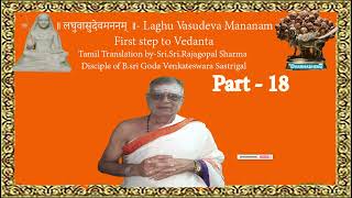 LaghuVasudeva Mananamलघुवासुदेवमननम्Gate way to vedanta First stepBySriRajagopala sharma Part18 [upl. by Berti]