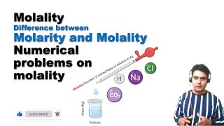 Molality I Difference bw molality and molarity I Calculation of numerical problems srcapsule GPAT [upl. by Adnirak]