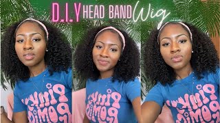 Bomb Headband Wig  Amazon  Very Cheap Wig Review [upl. by Addy]