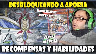 DESBLOQUEANDO A APORIA  MIRANDO SUS RECOMPENSAS Y SKILLS  DUEL LINKS [upl. by Llerej]